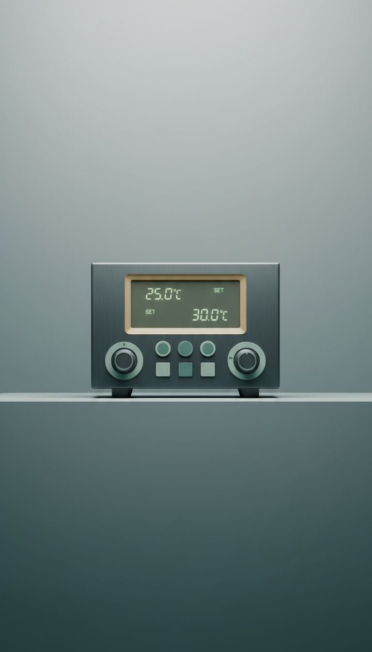 Precision Temperature Control Panel with Digital Calibration