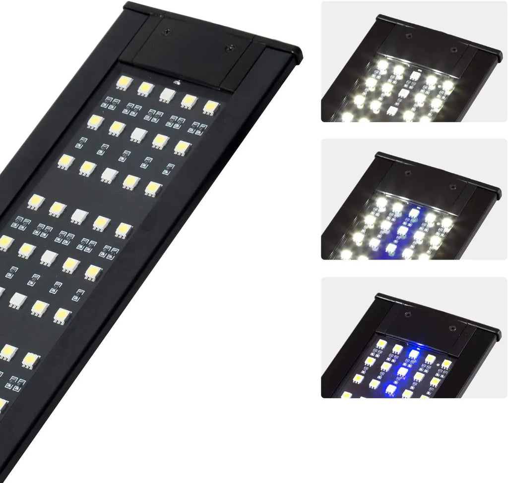 LED Terrarium Light 15W – 3-Mode Day/Night Aquarium Lamp for Reptiles & Fish