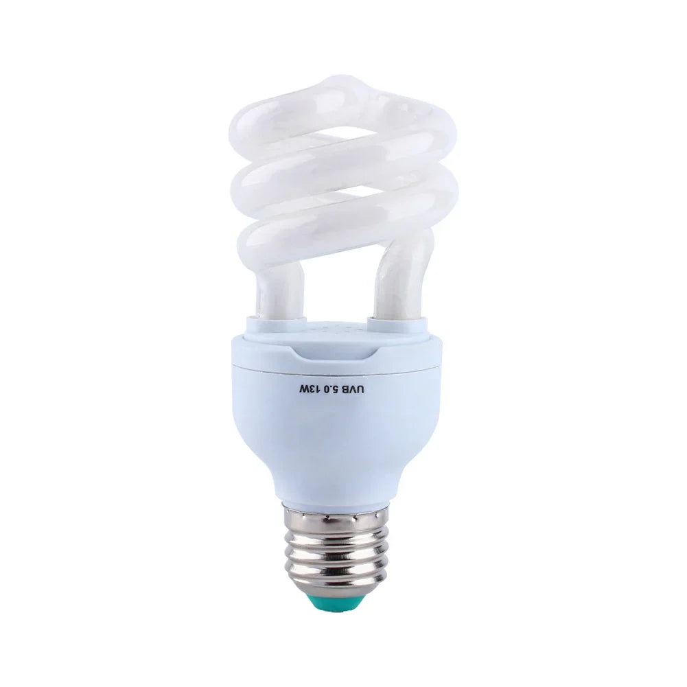 【Sale】13W UVB 5.0 E27 Base Energy Saving Tortoise Snake Reptile Light Bulb UV Lamp  Energy Saving Tortoise Snake Reptile Bulb