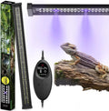 18W UVA UVB Reptile LED Light 28.5" – Auto Modes & Timer